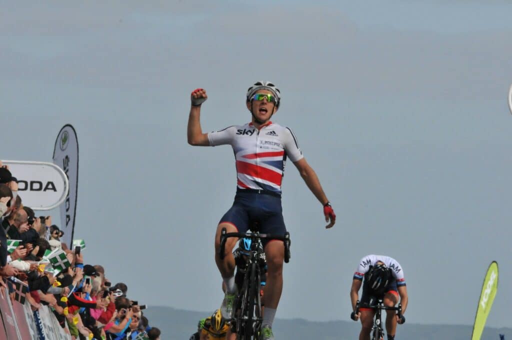 Simon Yates wins at Haytor