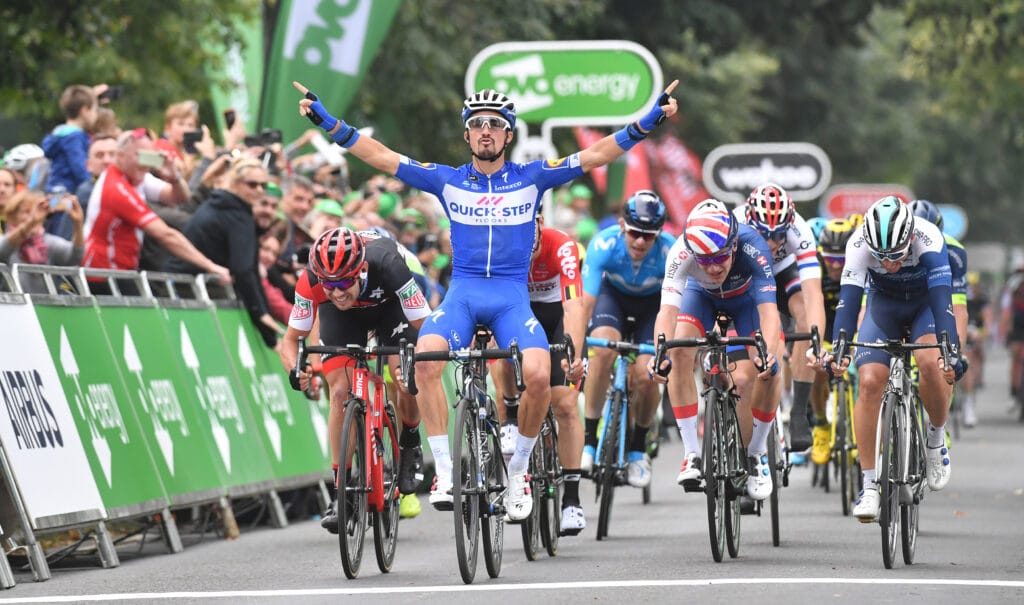 Julian Alaphilippe wins in Bristol